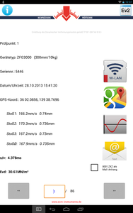 ZFG Viewer App - Übertragung der Messdaten aus dem ZORN Leichten Fallgewicht auf ihren PC